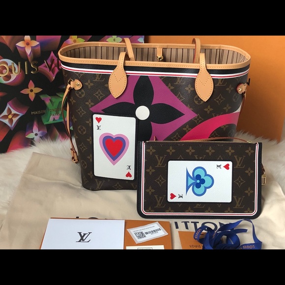 Louis Vuitton Handbags - Louis Vuitton GAME ON Neverfull MM With Pouch